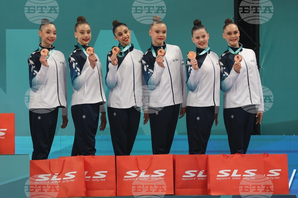 Варна - Европейско първенство по художествена гимнастика 2026 - ансамбли - награждаване