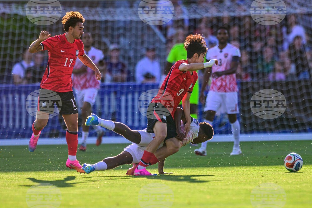 CORRECTION South Korea Trinidad and Tobago Soccer