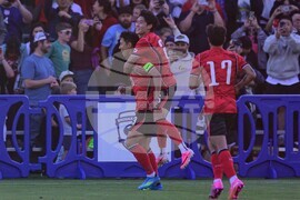 CORRECTION South Korea Trinidad and Tobago Soccer
