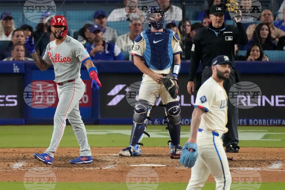 Phillies Dodgers Baseball