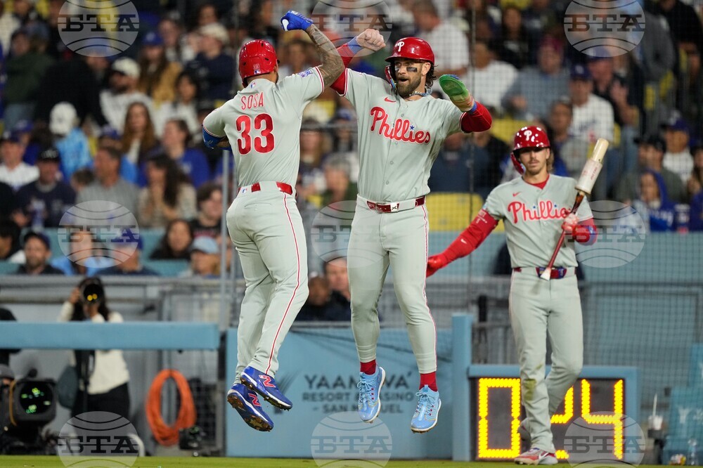 Phillies Dodgers Baseball