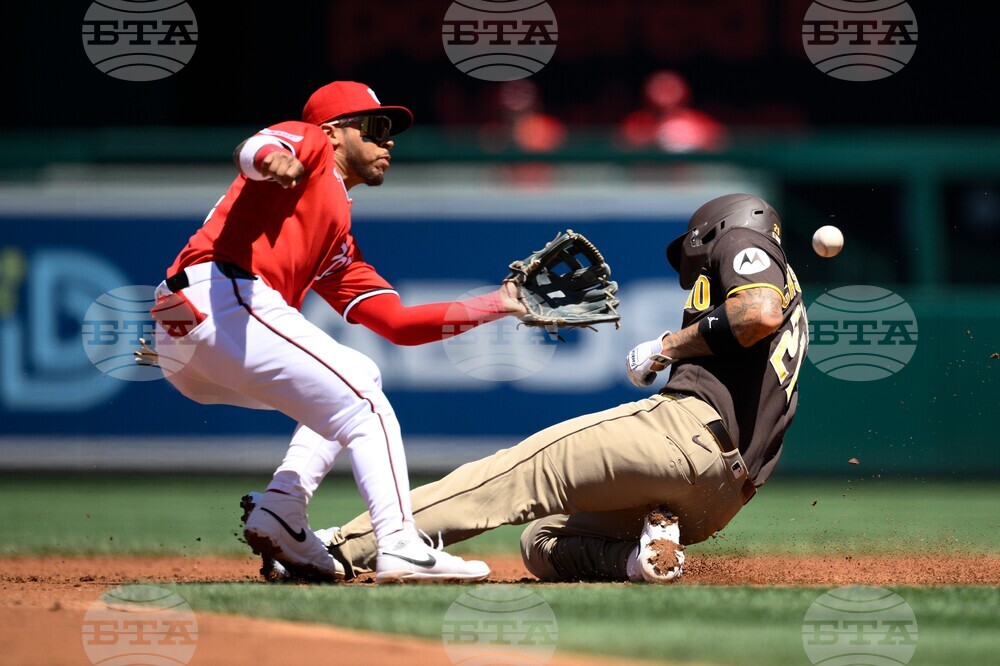 Padres Nationals Baseball
