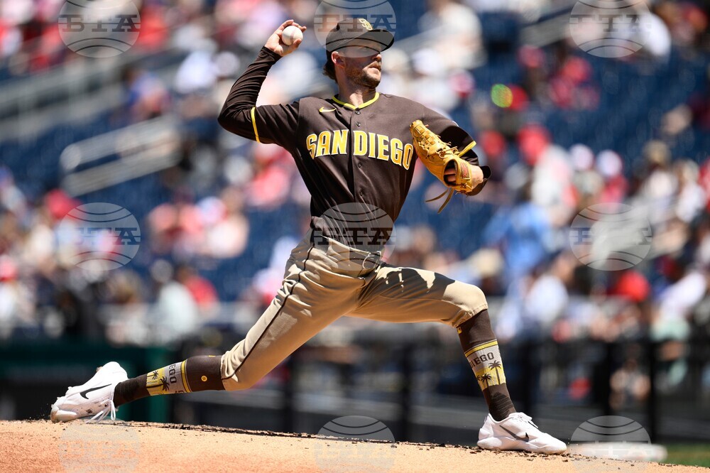 Padres Nationals Baseball