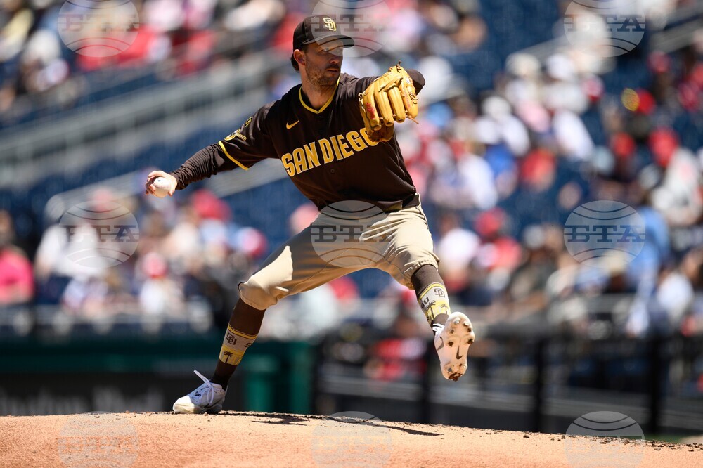 Padres Nationals Baseball