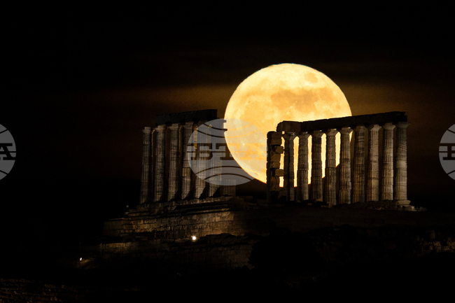 Greece Full Moon