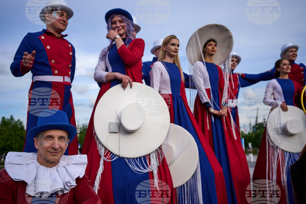 APTOPIX Russia Daily Life