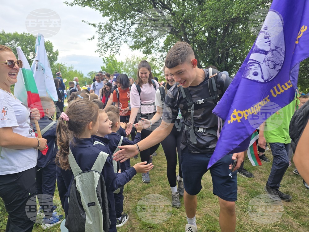 Враца - посрещане походници