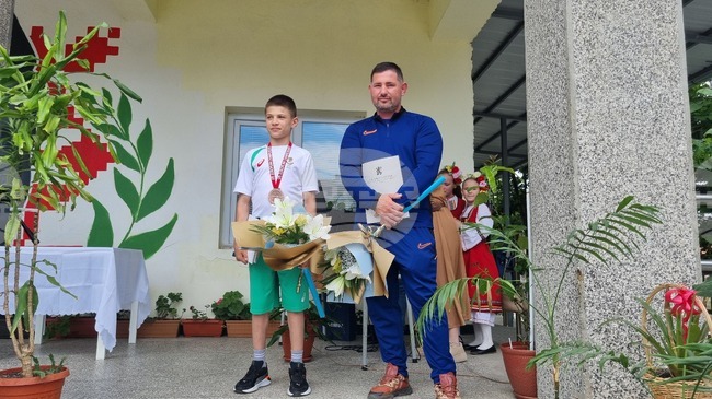 Спортното училище в Търговище организира тържество за европейския бронзов медалист Давид Петров