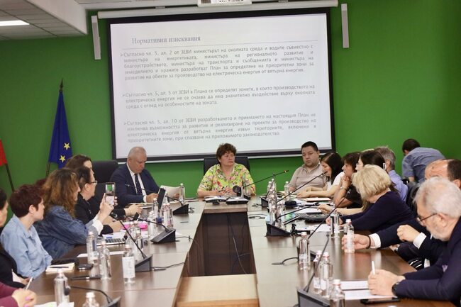 Докладът за екологична оценка на плана за приоритетните зони за вятърна енергия беше поставен на обществено обсъждане в екоминистерството