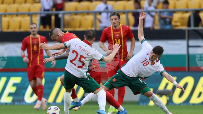 България отстъпи на Черна гора в първата от двете си футболни контроли през юни