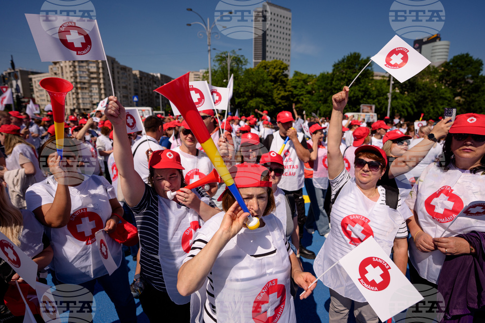 Romania Healthcare Protest