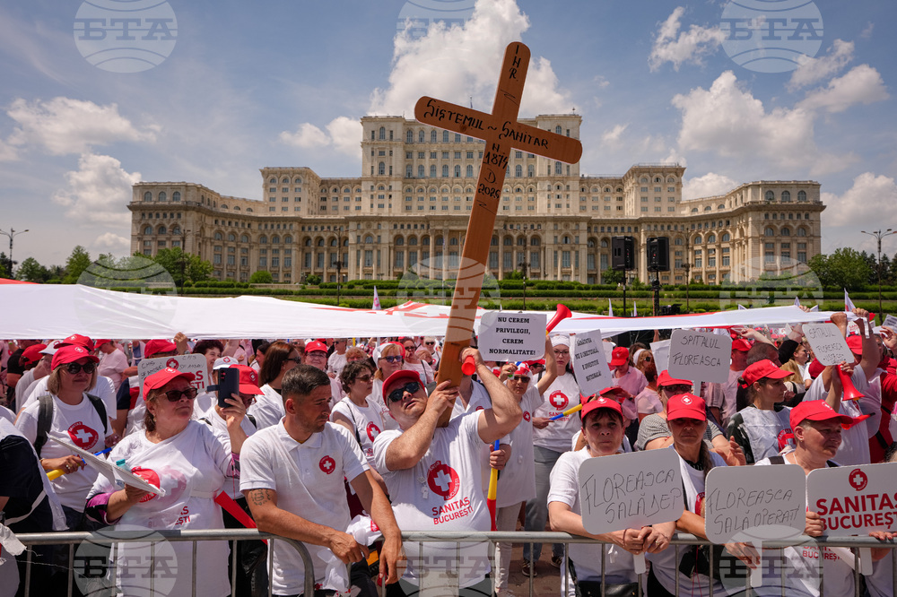 Romania Healthcare Protest