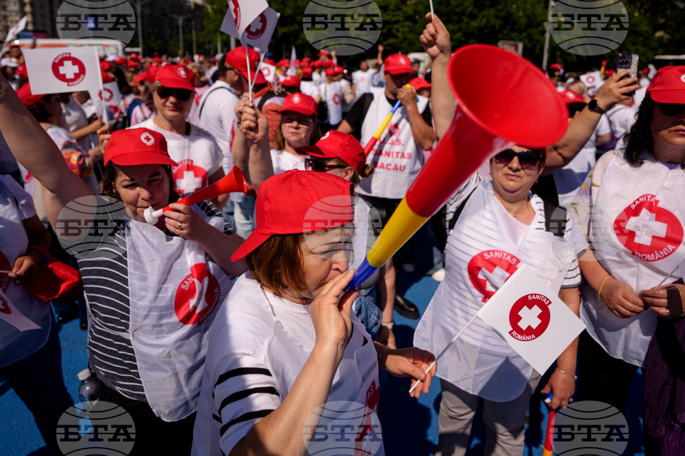 Romania Healthcare Protest