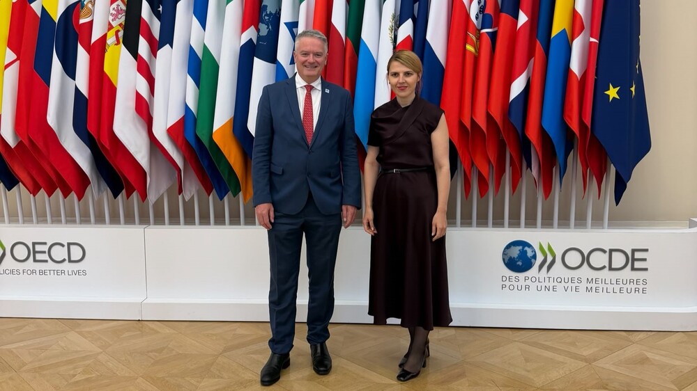 Foreign Minister Petrova Meets OECD Secretary-General Cormann in Paris