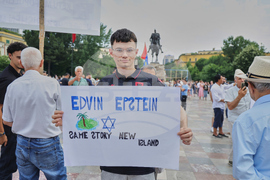 Albania Protest Kushner