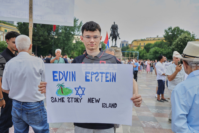 Albania Protest Kushner