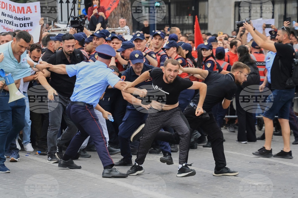 Albania Protest Kushner