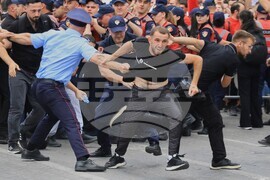 APTOPIX Albania Protest Kushner