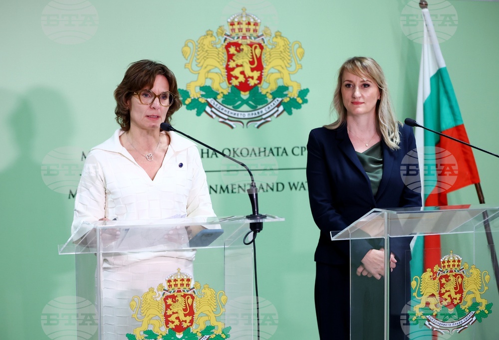 Министерство на околната среда и водите - Росица Карамфилова-Благова - Йесика Русвал - брифинг