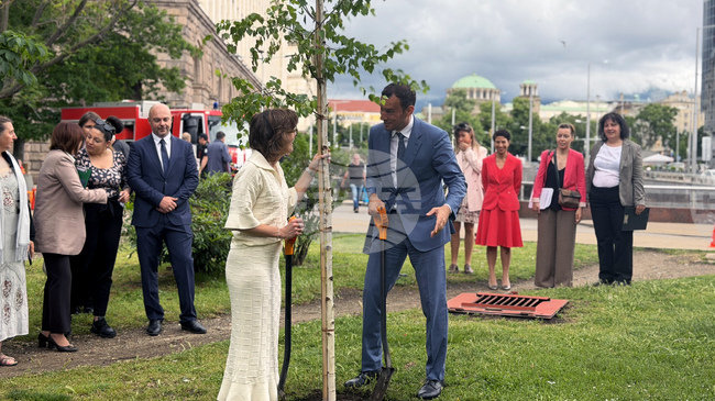 Sofia Mayor Terziev, EU Commissioner Roswall Launch First Heat Fest Climate Festival