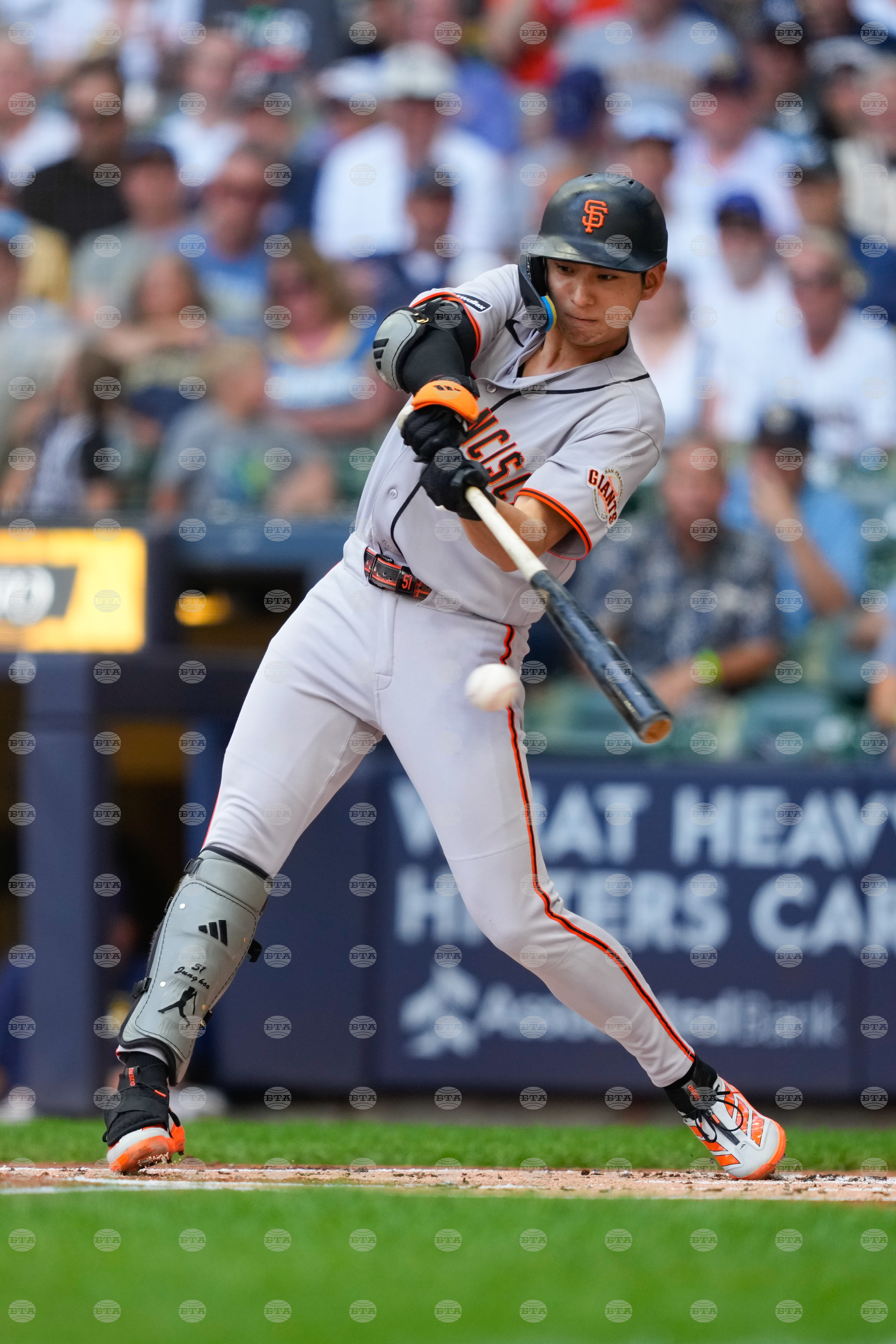 Giants Brewers Baseball