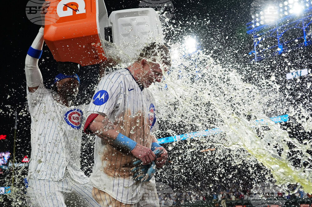 APTOPIX Athletics Cubs Baseball