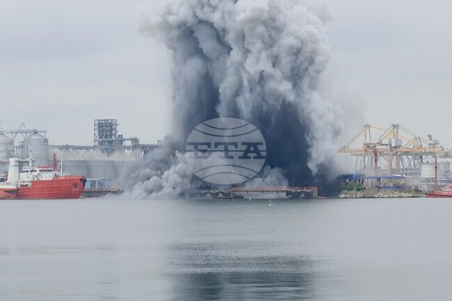 Romania Port Drone Blast