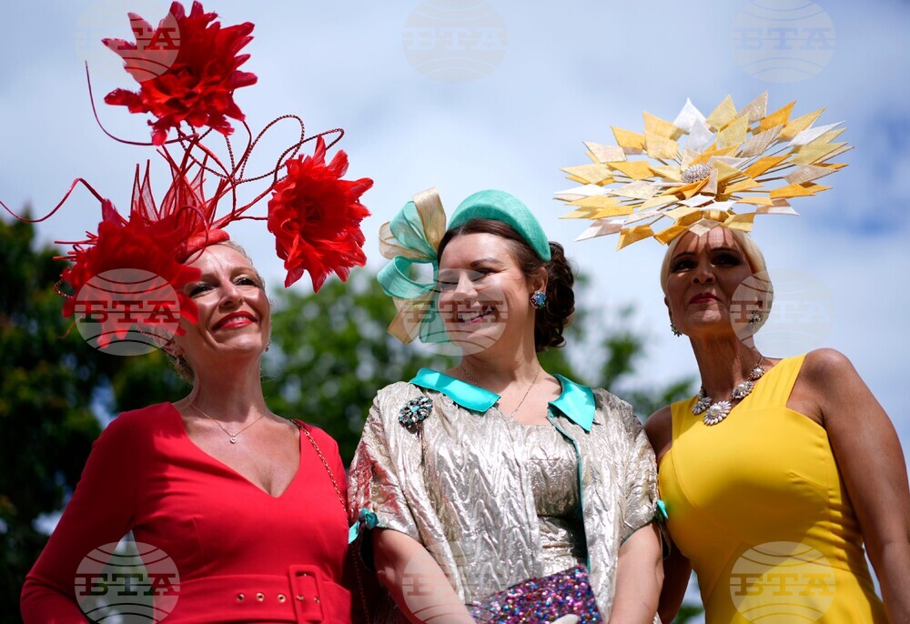 Britain Epsom Horse Racing