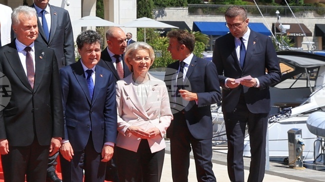 North Macedonia's PM Confers with French President, German Chancellor
