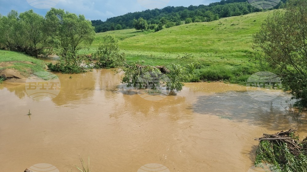 Село Илийно - местно дере - пълноводие