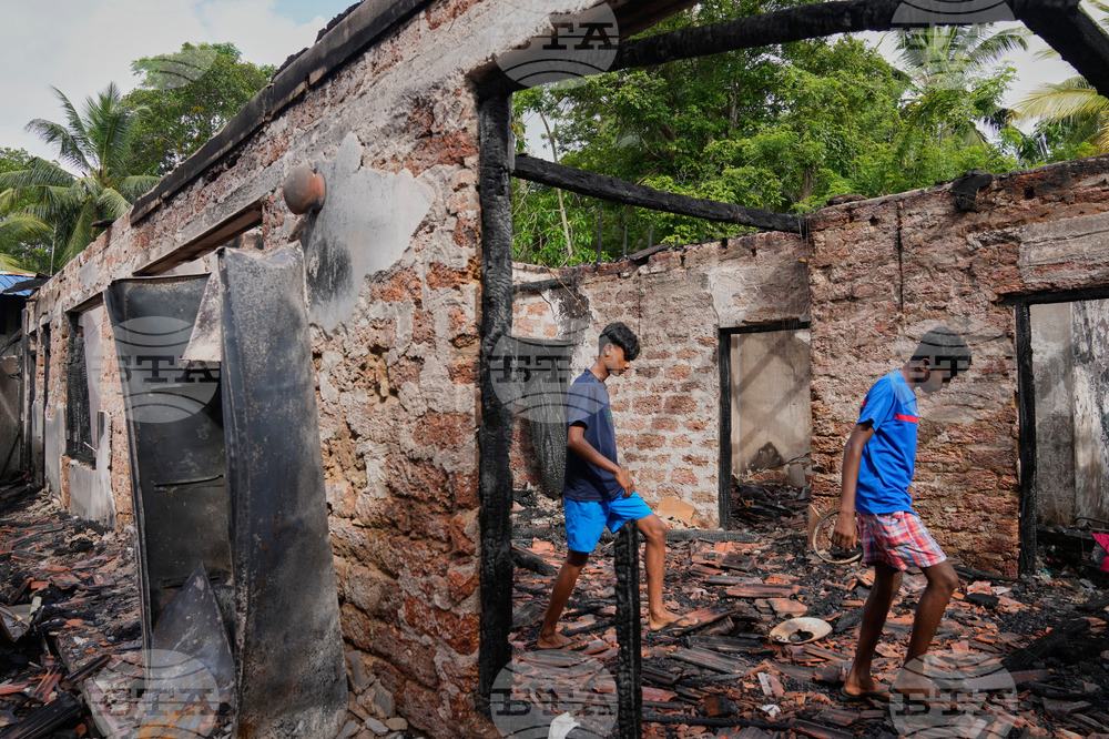 APTOPIX Sri Lanka Nursing Home Fire