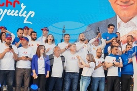 Армения - ПП "Граждански договор" - предизборен митинг