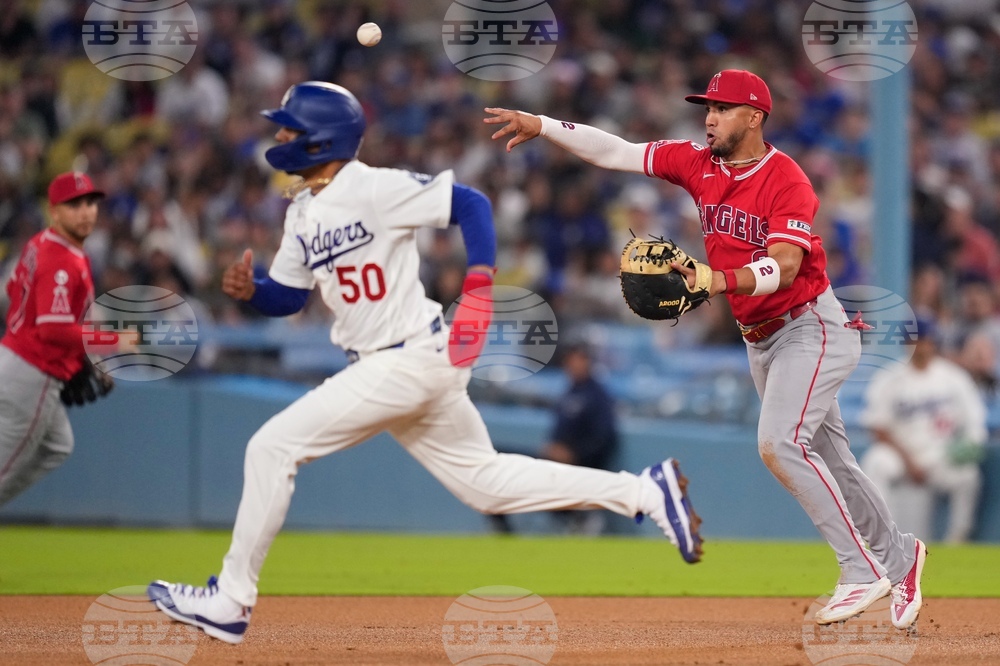 Angels Dodgers Baseball