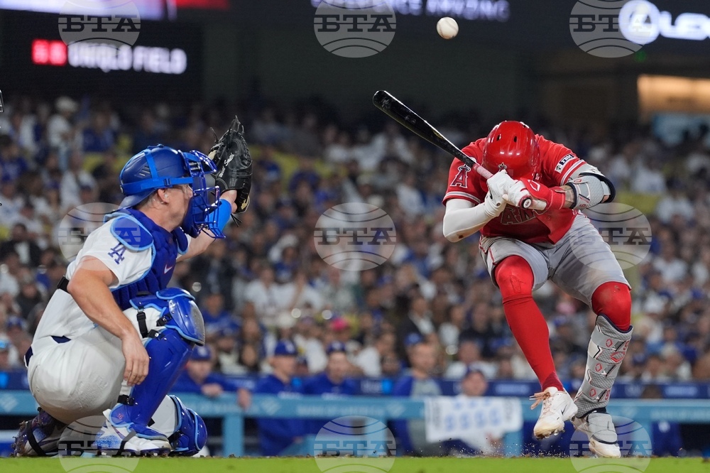 Angels Dodgers Baseball