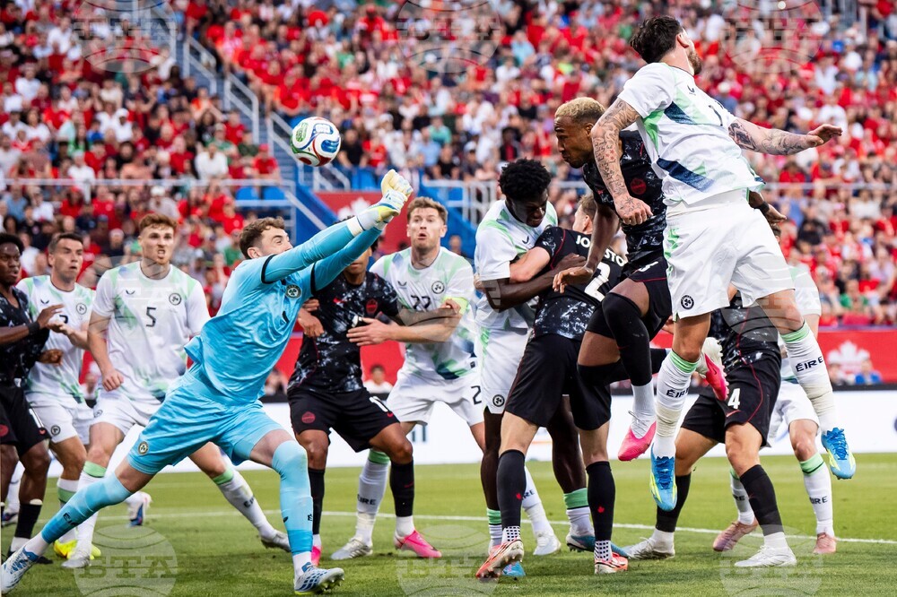 CORRECTION Ireland Canada Soccer