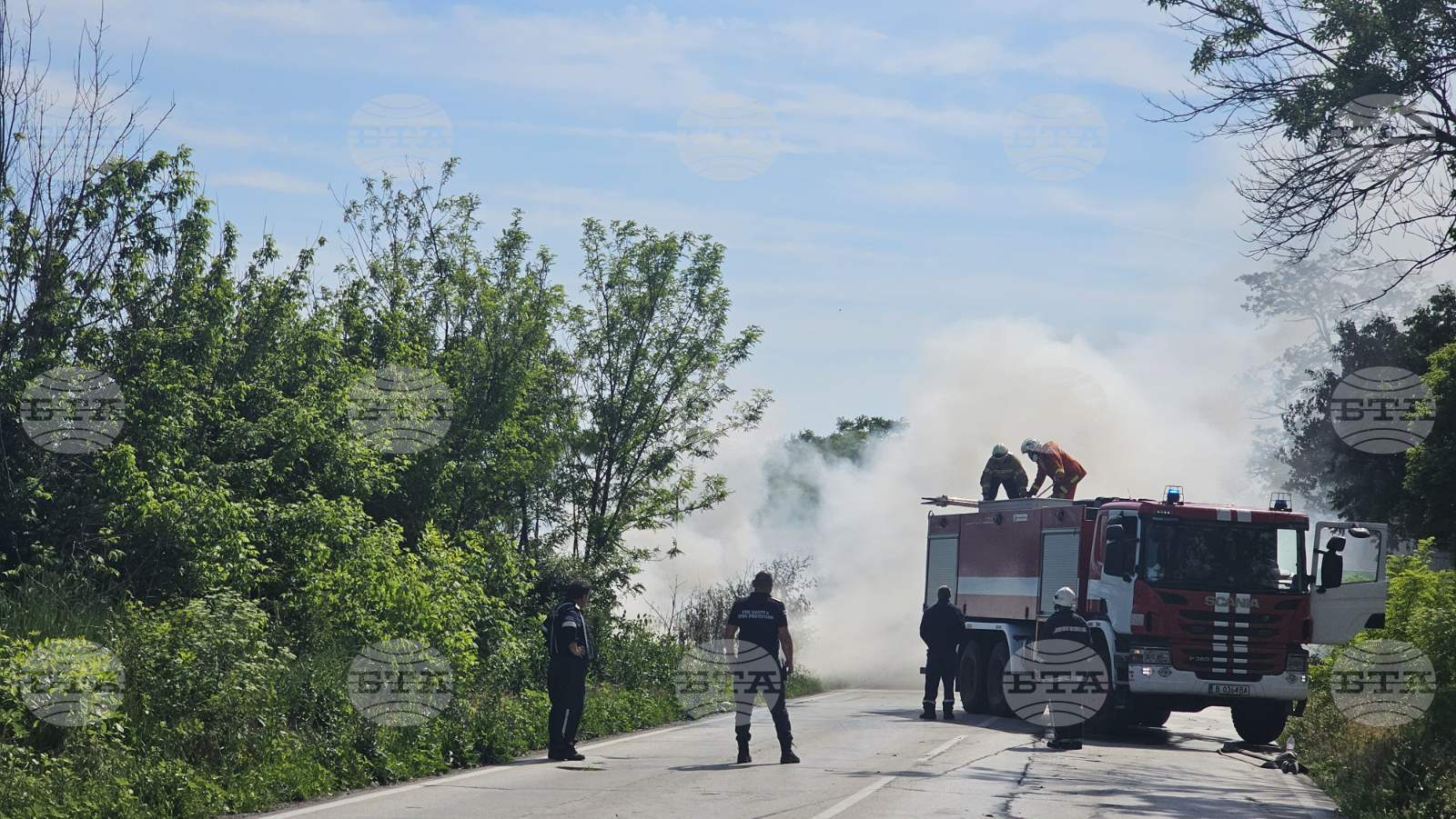 Заради пожар в склад за гуми край Варна екоинспекцията проверява качеството на въздуха в града