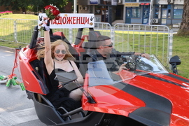 Пловдив - моторист и журналистка си казаха „да“ на рокерска сватба
