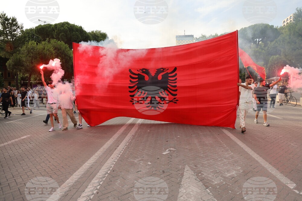 Albania Protest Kushner