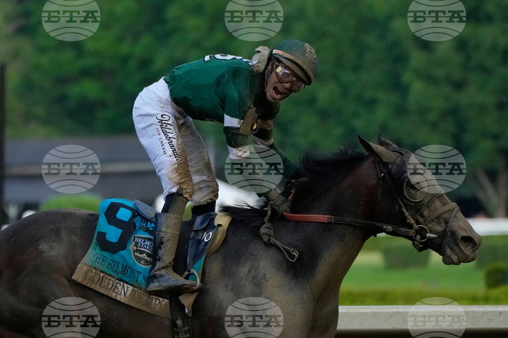 APTOPIX Belmont Stakes Horse Racing