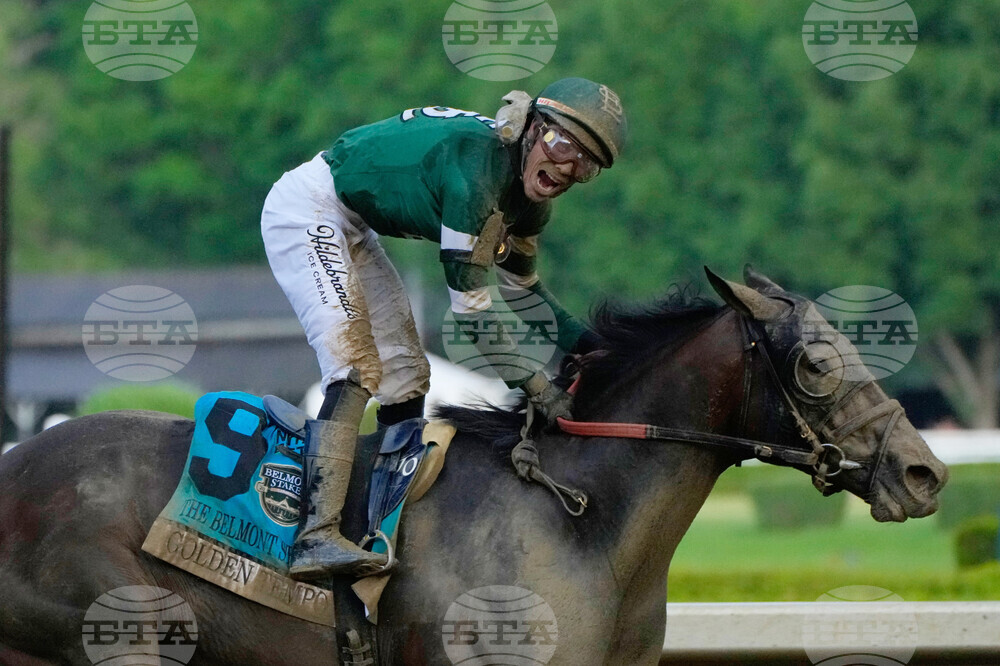 APTOPIX Belmont Stakes Horse Racing