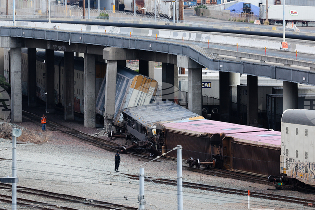 San Diego Derailed Train