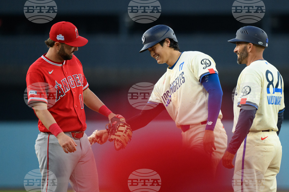 Angels Dodgers Baseball