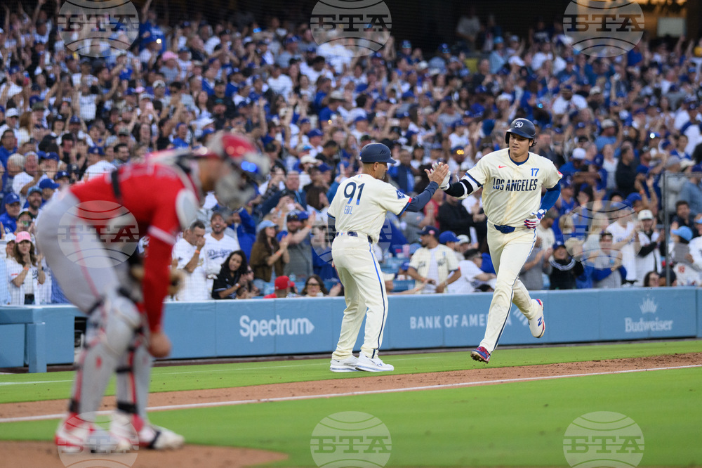 Angels Dodgers Baseball