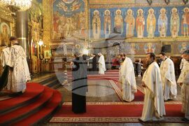 Храм  „Св. великомъченица Неделя“ - патриарх - литургия