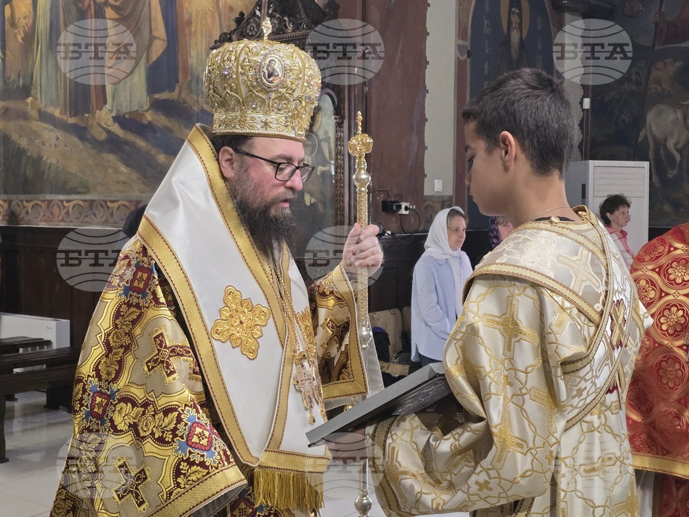 Видин - митрополит Пахомий - литургия - Неделя на всички светии
