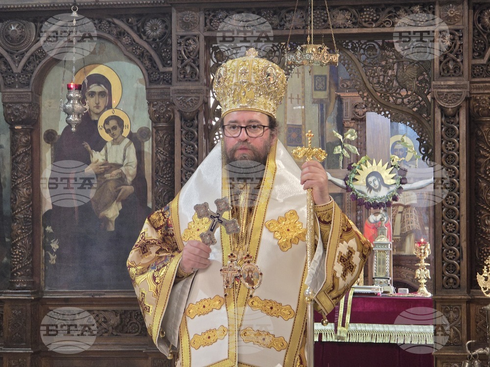 Видин - митрополит Пахомий - литургия - Неделя на всички светии