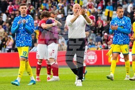 APTOPIX Denmark Ukraine Soccer