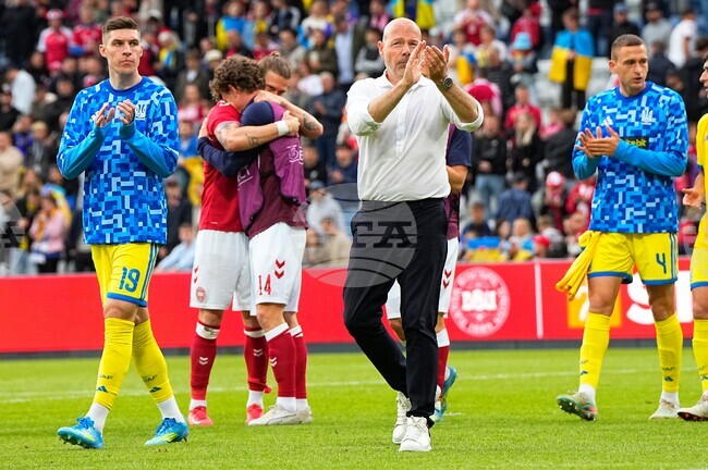 APTOPIX Denmark Ukraine Soccer