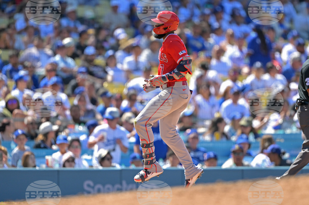 Angels Dodgers Baseball