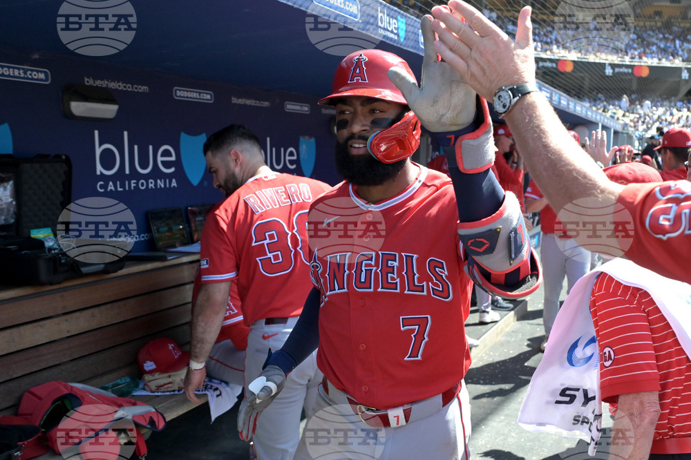 Angels Dodgers Baseball